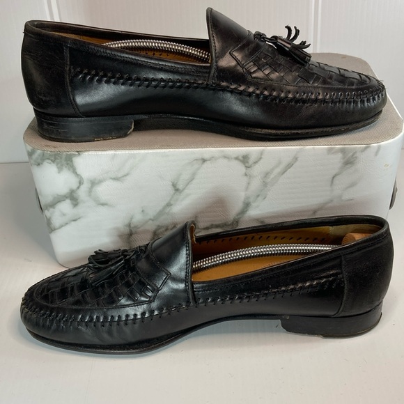 Nordstrom Other - Nordstrom made in Italy black tassle loafers basket weave 8.5 available in brown